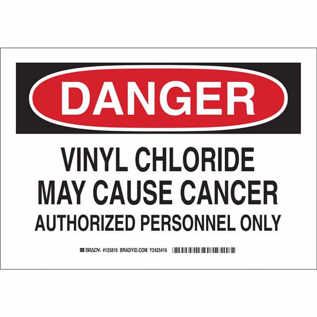 125817 B555 10X14 BLK/RED/WHT DANGER VI