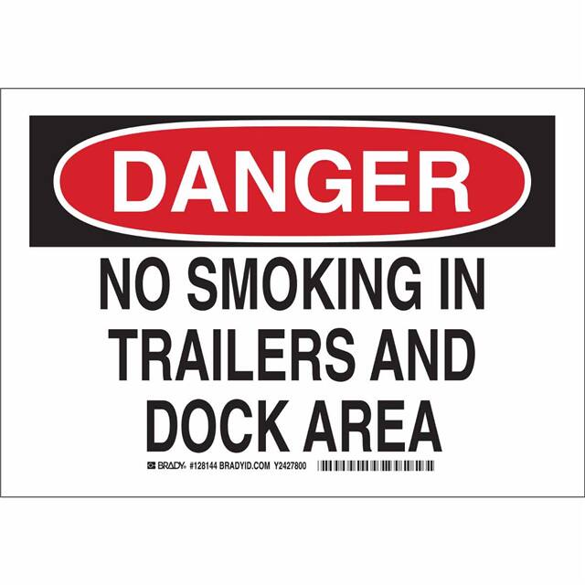 128144 B302 7X10 BLK/RED/WHT DANGER NO