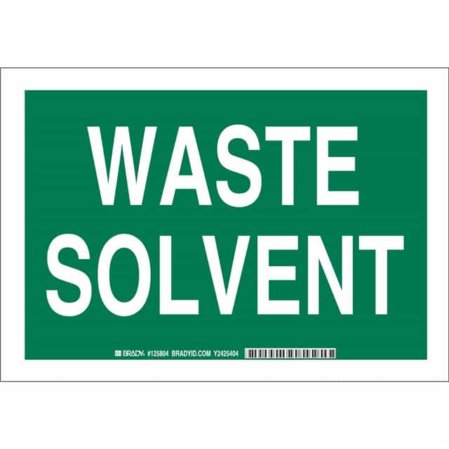 125802 B555 7X10 WHT/GRN WASTE SOLVENT