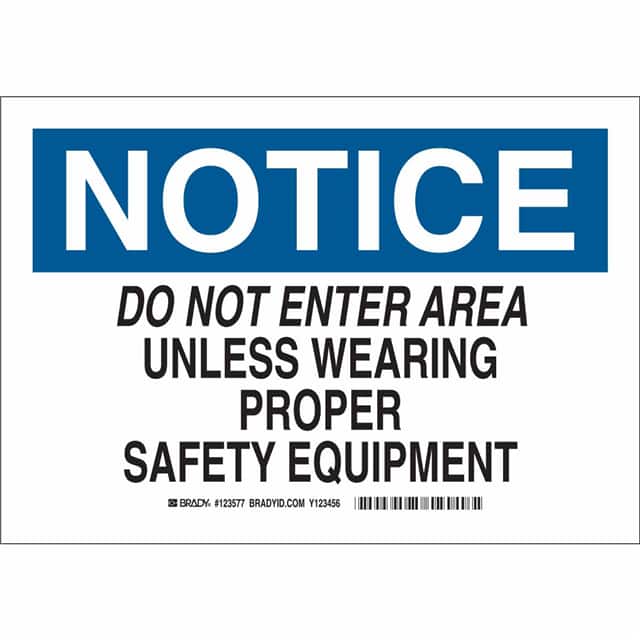 123579 B401 10X14 BLK/BLU/WHT NOTICE DO