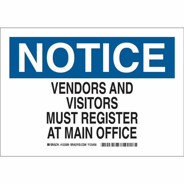 123587 B555 7X10 BLK/BLU/WHT NOTICE VEN