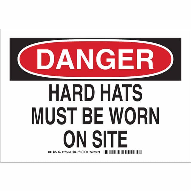 128750 B302 7X10 BLK/RED/WHT DANGER HAR