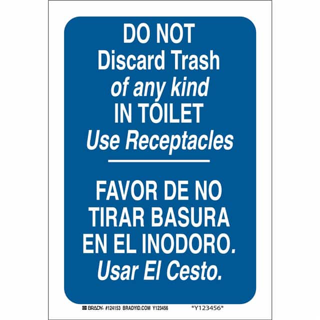 124152 B401 10X7 WHT/BLU BILING/DO NOT