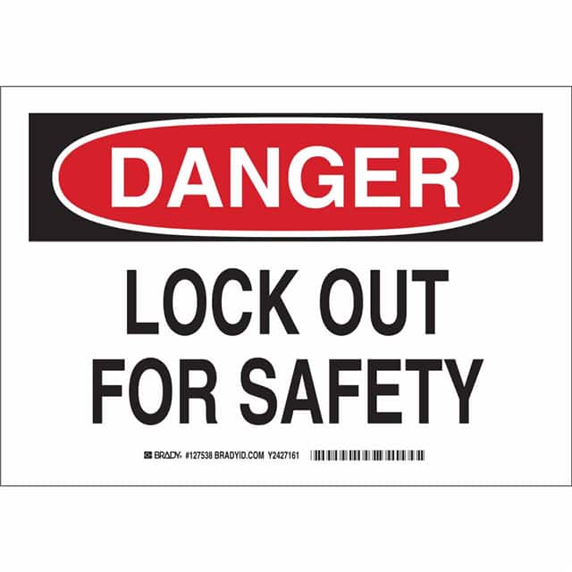 127537 B401 7X10 BLK/RED/WHT DANGER LOC
