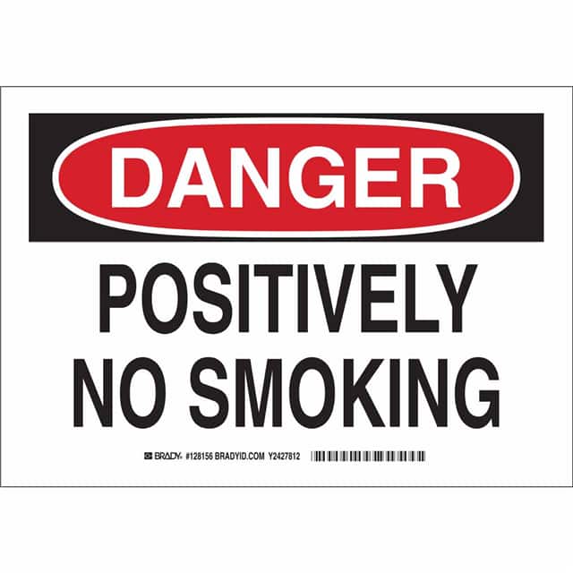 128154 B555 7X10 BLK/RED/WHT DANGER POS