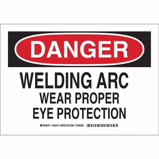 126415 B401 7X10 BLK/RED/WHT DANGER WEL