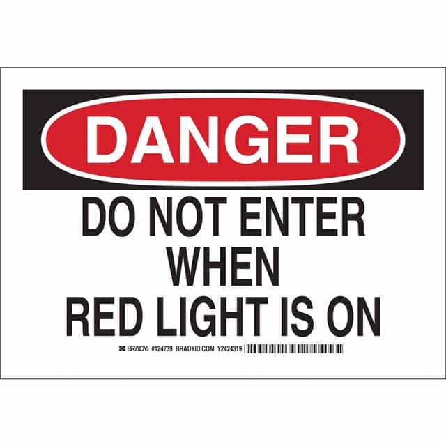 124738 B401 7X10 BLK/RED/WHT DANGER DO