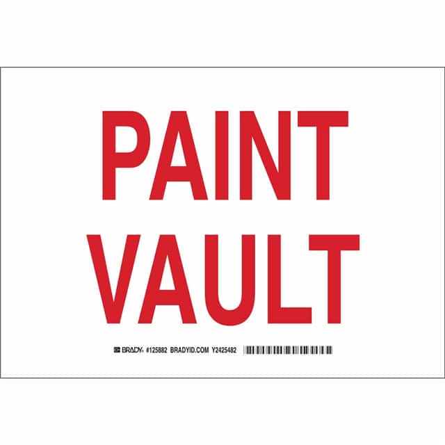 125884 B401 10X14 RED/WHT PAINT VAULT