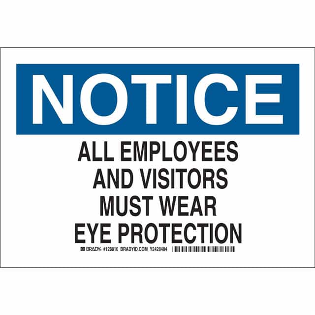 128812 B401 10X14 BLK/BLU/WHT NOTICE AL