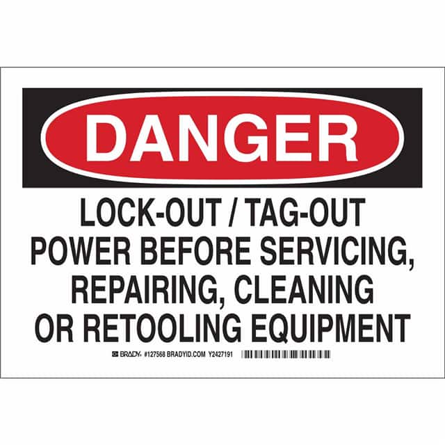 127571 B302 10X14 BLK/RED/WHT DANGER LO