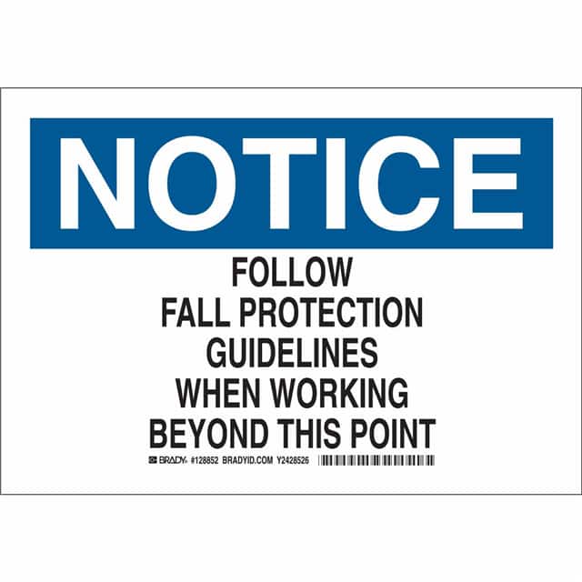 128855 B302 10X14 BLK/BLU/WHT NOTICE FO