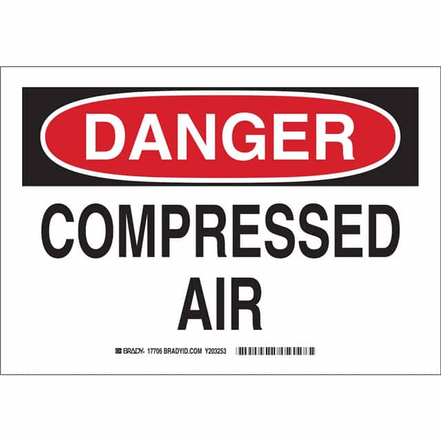 17706 B302 SAFETY SIGN 7X10 BLK/RED/WH