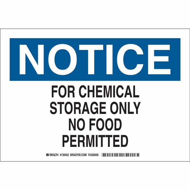 126451 B401 7X10 BLK/BLU/WHT NOTICE FOR