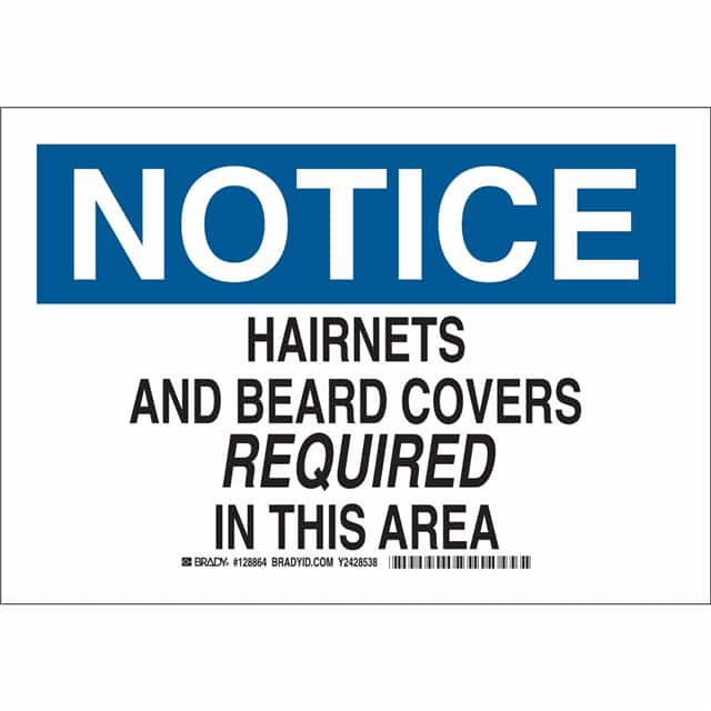 128862 B555 7X10 BLK/BLU/WHT NOTICE HAI