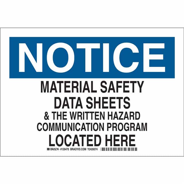 126469 B401 7X10 BLK/BLU/WHT NOTICE MAT