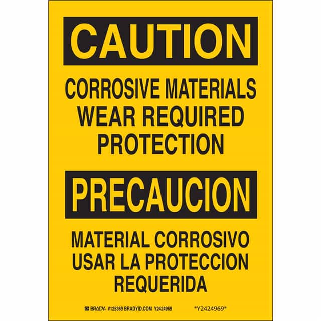 125367 B555 10X7 BLK/YEL BILING/CAUTION