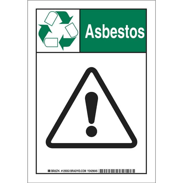 129356 B302 14X10 GRN/BLK/WHT ASBESTOS