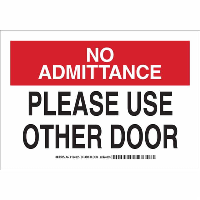124808 B302 10X14 BLK/RD/WHT NO ADMITTA