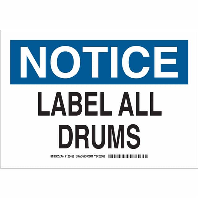 126457 B401 7X10 BLK/BLU/WHT NOTICE LAB