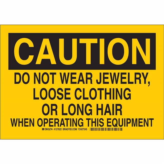 127625 B302 10X14 BLK/YEL CAUTION DO NO