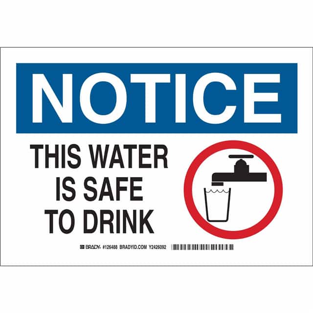 126490 B401 10X14 BLK/BLU/WHT NOTICE TH