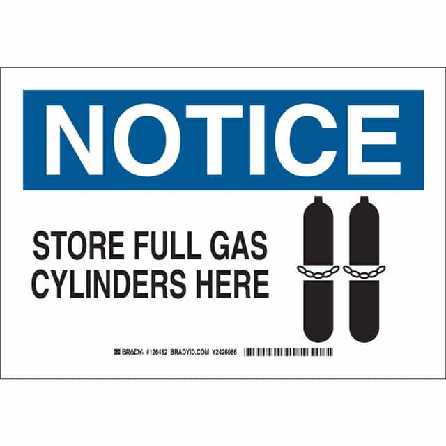 126481 B401 7X10 BLK/BLU/WHT NOTICE STO