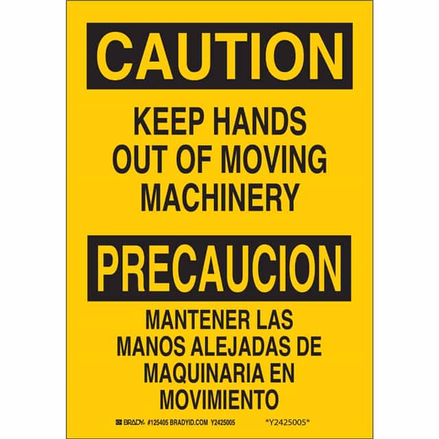 125404 B401 10X7 BLK/YEL BILING/CAUTION