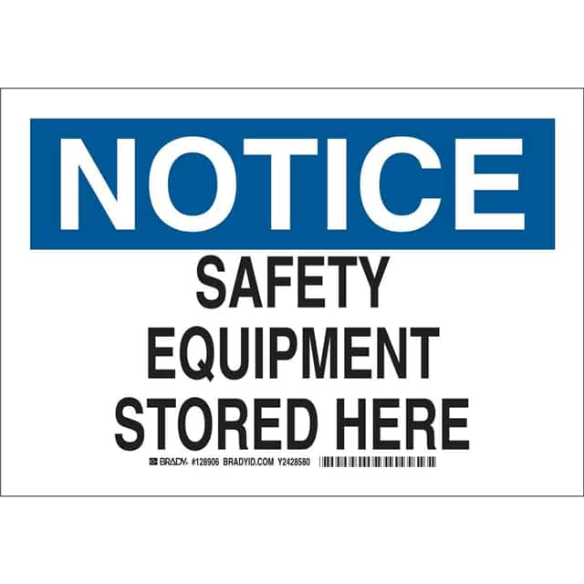 128905 B401 7X10 BLK/BLU/WHT NOTICE SAF