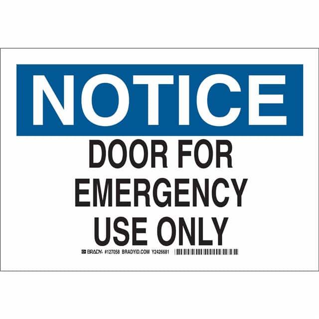 127056 B555 7X10 BLK/BLU/WHT NOTICE DOO