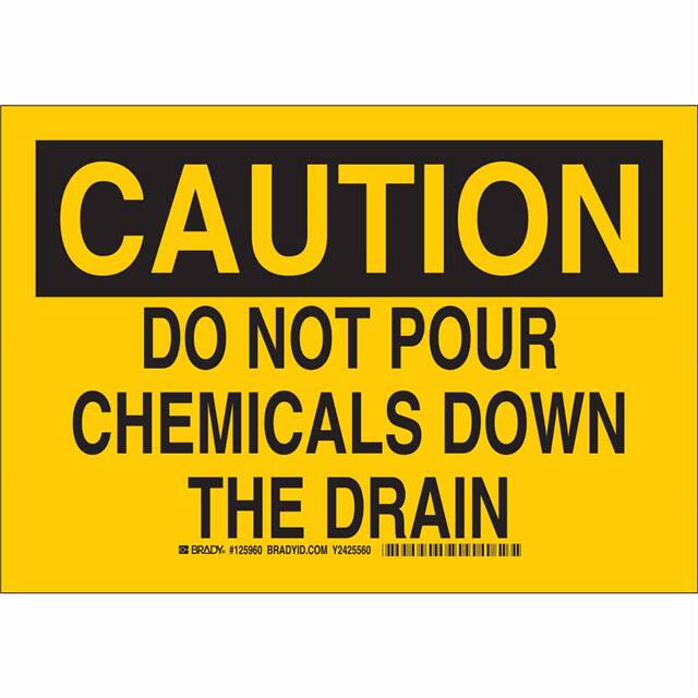 125959 B401 7X10 BLK/YEL CAUTION DO NOT