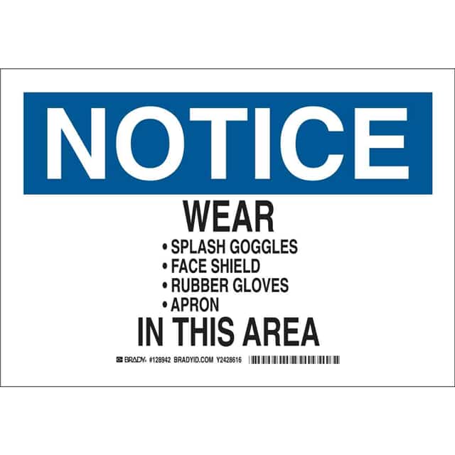 128944 B401 10X14 BLK/BLU/WHT NOTICE WE