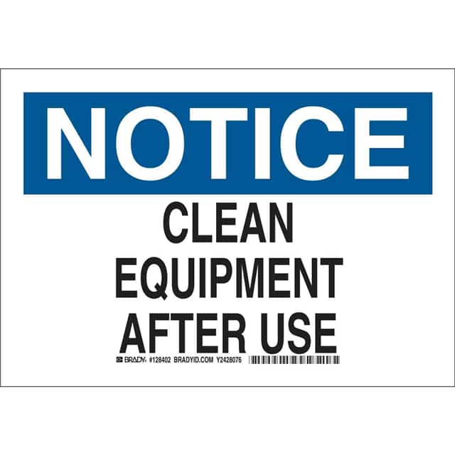 128404 B401 10X14 BLK/BLU/WHT NOTICE CL