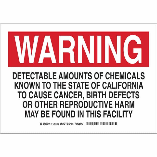 126535 B401 7X10 BLK/RD/ WARNING DETECT