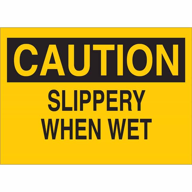 85088 B302-10X14-YK-O-CAU-SLIPPERY WHE