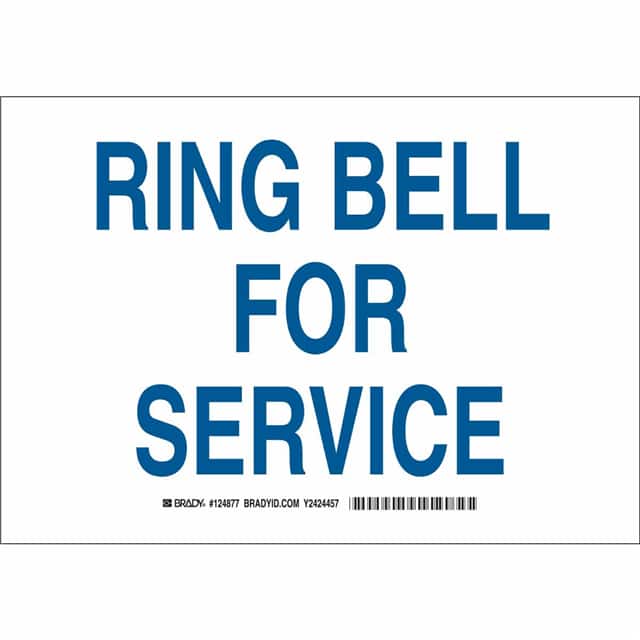 124876 B401 7X10 BLU/WHT RING BELL FOR