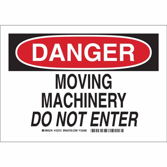 123720 B401 7X10 BLK/RED/WHT DANGER MOV