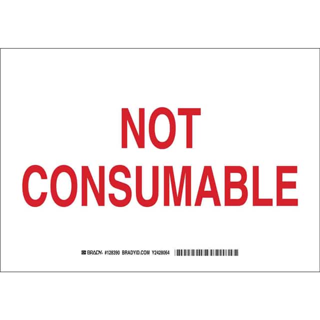 128392 B401 10X14 RED/WHT NOT CONSUMABL