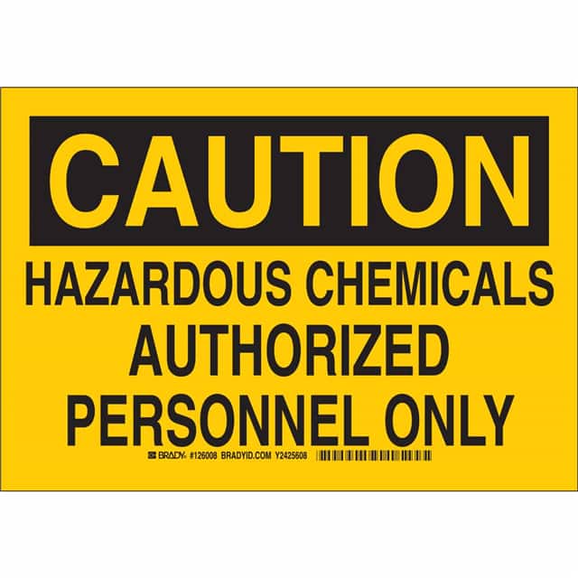 126007 B401 7X10 BLK/YEL CAUTION HAZARD