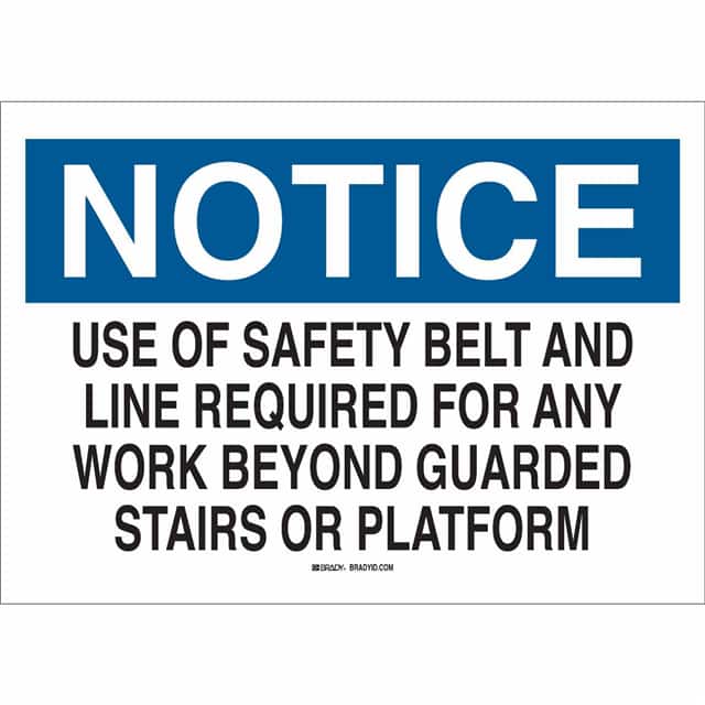 85130 FALL PROTECTION SIGN