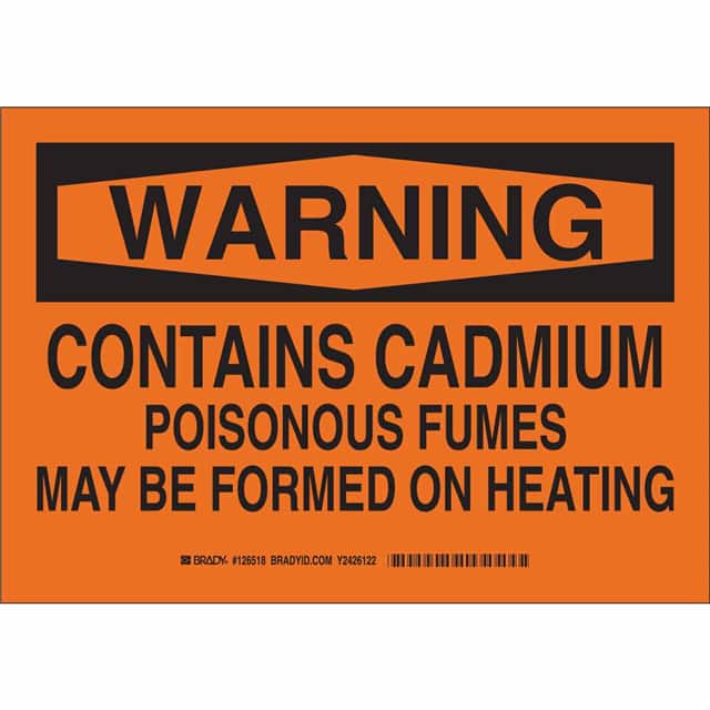 126517 B401 7X10 BLK/ORG WARNING CONTAI