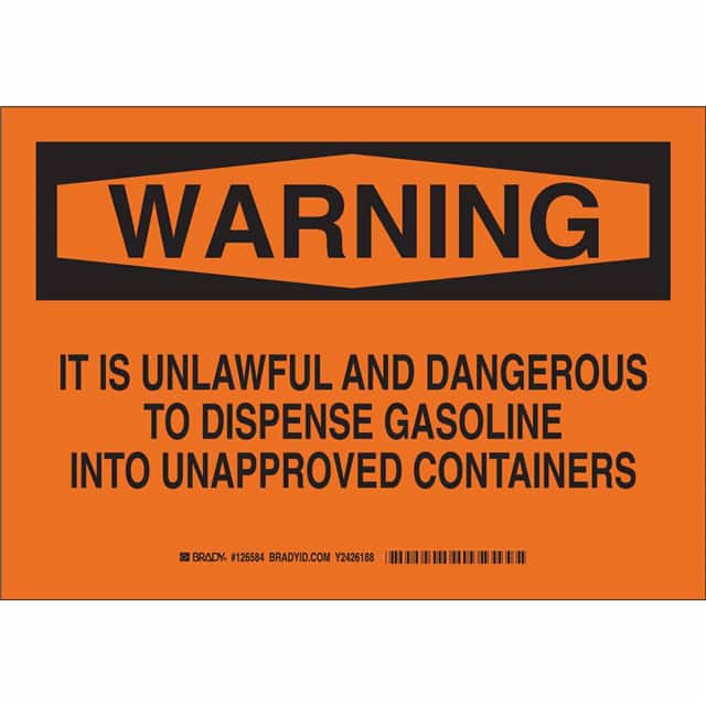 126583 B401 7X10 BLK/ORG WARNING IT IS