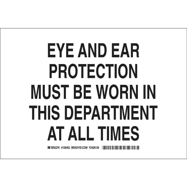 128461 B401 7X10 BLK/WHT EYE AND EAR PR