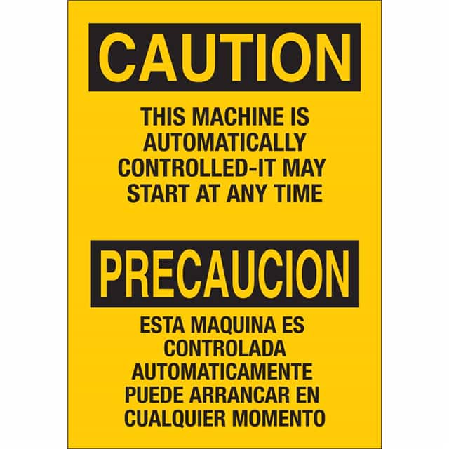 125464 B401 10X7 BLK/YEL BILING/CAUTION