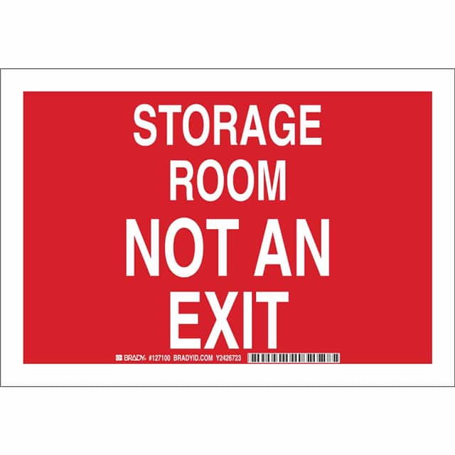 127099 B401 7X10 WHT/RED STORAGE ROOM N
