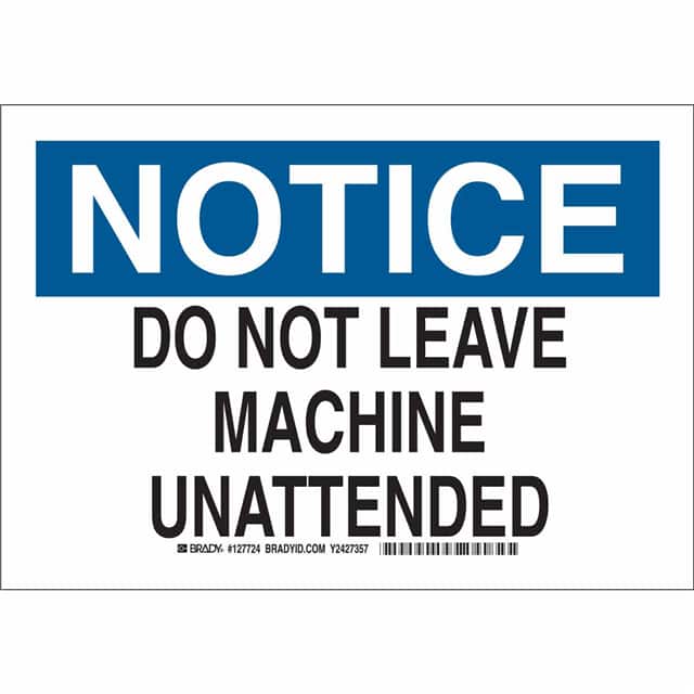 127726 B401 10X14 BLK/BLU/WHT NOTICE DO