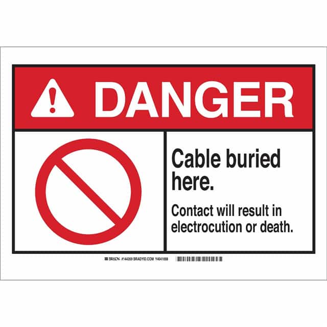 144360 B401 7X10 ANSI RED,BLK/WHT CABLE