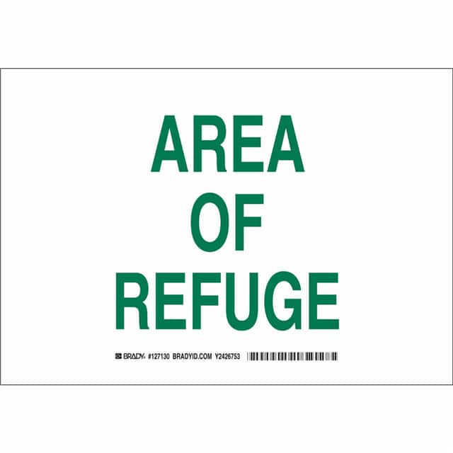 127132 B401 10X14 GRN/WHT AREA OF REFUG