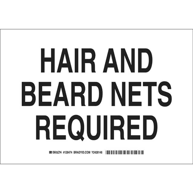 128473 B401 7X10 BLK/WHT HAIR AND BEARD