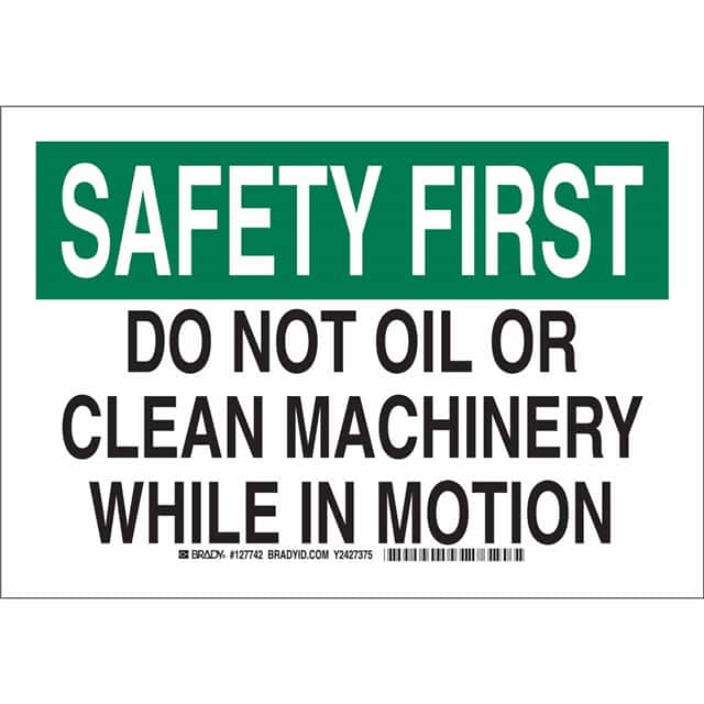 127744 B401 10X14 GRN/BLK/WHT SAFETY FI