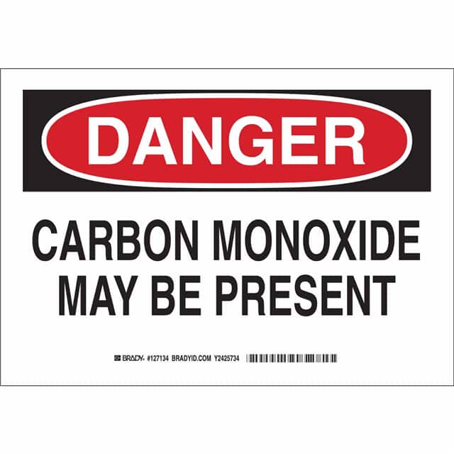 126135 B555 10X14 BLK/RED/WHT DANGER CA